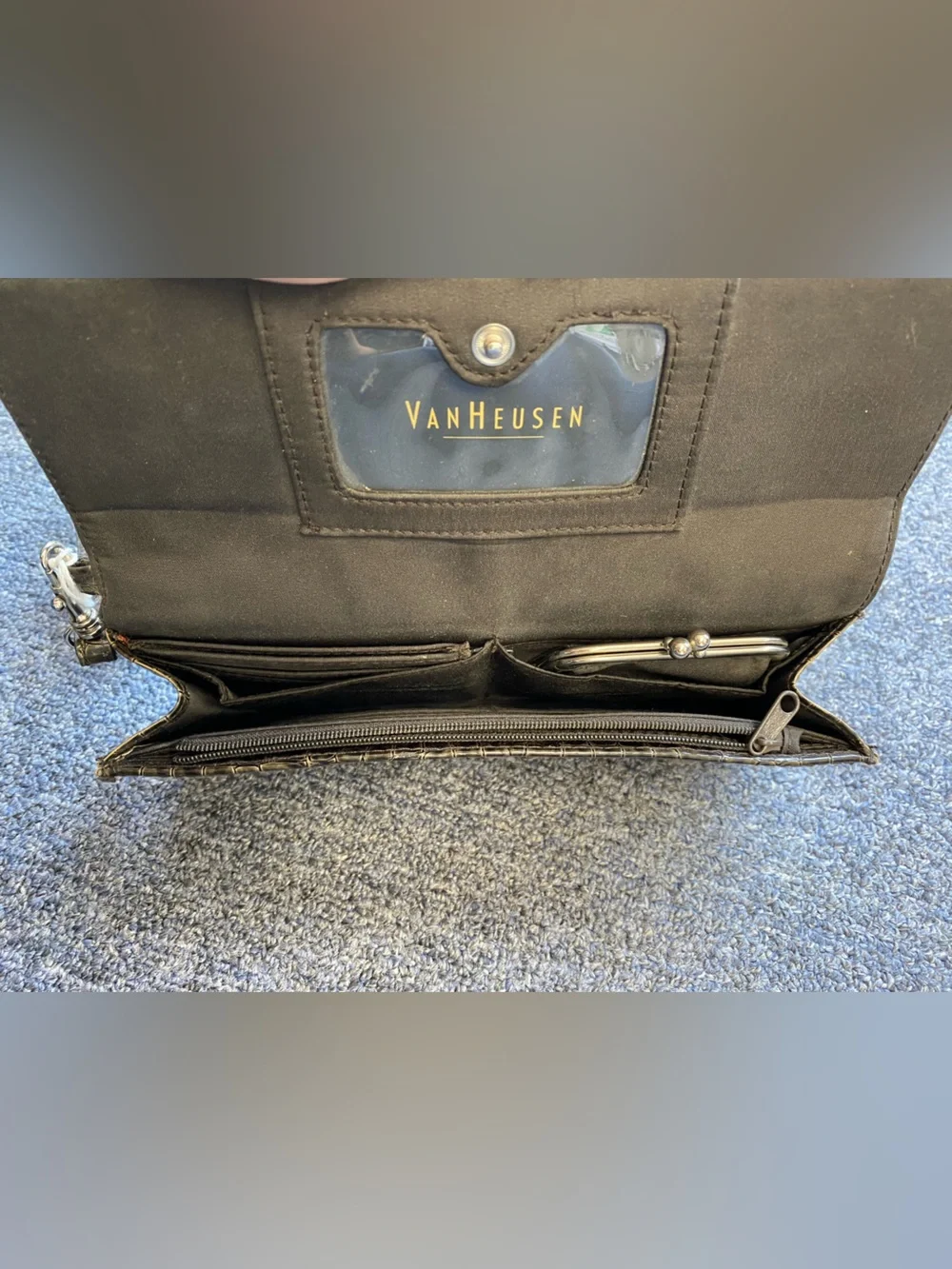 Van Heusen croc embossed